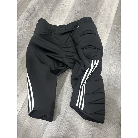 Nike Men’s Padded Soccer Training Pants XL Black Goalkeeper 3/4 Crop - Picture 1 of 5